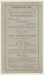 Special Engagement of The Royal Illusionists, Kellar, Cunard, Morris
