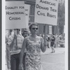 Barbara Gittings picketing