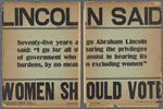 Lincoln said women should vote