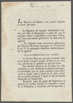 La regencia del imperio se ha servido dirigirme el decreto que sigue 