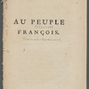 Au peuple françois
