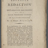 Nouvelle rédaction de la déclaration des droits et des deux premiers titres de la Constitution