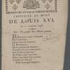 Captivité et mort de Louis XVI