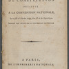 Plan de constitution présenté à la Convention nationale, les 15 & 16 février 1793, l'an II de la république