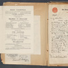 Program and ephemera for the Society of American Magicians' event Magic Vaudeville and letter from Oscar S. Teale, president of the Society of American Magicians, to Saram Ellison