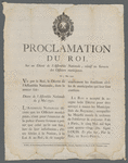 Proclamation Du Roi 