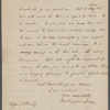 Poe, Edgar Allan. ALS to