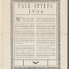 Fall Styles 1906