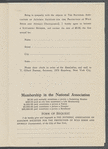 The National Association of Audubon Societies invitation and membership brochures