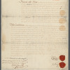 Bond executed by Duncan Grant, James Doig, and Patrick Grant of Antigua. In favor of Slingsby Bethell of London, England for 20,000 pounds to ensure the payment of rent and performance of convenants as stated in lease made between Grant and Bethell