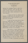 Letter from Ernestine Rose to L. Hollingsworth Wood, asking to buy Arthur Alfonso Schomburg's collection