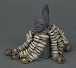 Yoruba Ritual rattle Eshu rattle ; Ogo elegba from Nigeria in West Africa