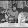 Costume designer Zelda Wynn instructing students during Dance Theatre of Harlem school open house