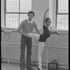 Walter Raines teaching dancer in Junior Company class of the Dance Theatre of Harlem