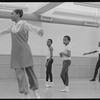 Llanchie Stevenson a.k.a. Aminah Ahmad teaching dancers in Junior Company class of the Dance Theatre of Harlem