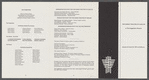 Fold-out program for the Dance Theatre of Harlem debut performance at the Guggenheim Museum
