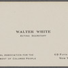 Walter White's business card