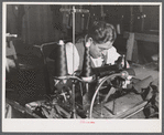 A sewing machine operator at "Levine & Levine" ladies coats who also runs a small farm near Colchester, Connecticut.