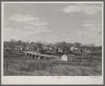 An international bridge between Calais, Maine and New Brunswick, Canada