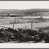 Eastern Connecticut landscape showing stone fences. Near Baltic, Connecticut.
