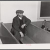 One of the Jewish residents of Colchester, Connecticut after the services in the local synagogue.