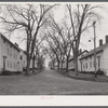 Old company houses on Railroad Avenue in Occum, Connecticut.