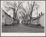 Old company houses on Railroad Avenue in Occum, Connecticut.