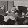 A game of cards in "Art's Sportsman's Tavern" on a rainy day in Colchester, Connecticut.