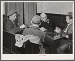 A game of cards in "Art's Sportsman's Tavern" on a rainy day in Colchester, Connecticut.