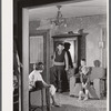 Mr. and Mrs. Edward L. Gay and their two children, dairy and poultry farmers of Groton, Connecticut. He has a twenty-three acre farm and was completely flooded out during the hurricane.