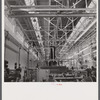 General view on one of the factory floors at the Pratt and Whitney Aircraft Corporation. East Hartford, Connecticut.