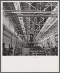 General view on one of the factory floors at the Pratt and Whitney Aircraft Corporation. East Hartford, Connecticut.