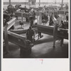 General view of propeller grinding and finishing operations at the Hamilton Standard Propeller Corporation. Connecticut.