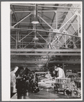 On this one table are all the various parts that go into the making of one Pratt and Whitney motor. East Hartford, Connecticut.