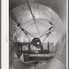 A new wind tunnel under construction at the Pratt and Whitney Aircraft Corporation as part of the expansion program. East Hartford, Connecticut.
