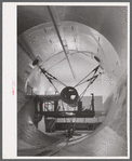 A new wind tunnel under construction at the Pratt and Whitney Aircraft Corporation as part of the expansion program. East Hartford, Connecticut.