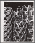 Aircraft motor casings at the Pratt and Whitney Aircraft Corporation. East Hartford, Connecticut.