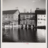 Houses along the river in Houlton, Maine.