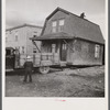 Moving a house in Fort Kent, Maine.