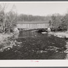 The "old comstock bridge," three miles West of Colchester, Connecticut on Route 16. It was repaired by the CCC (Civilian Conservation Corps).