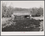 The "old comstock bridge," three miles West of Colchester, Connecticut on Route 16. It was repaired by the CCC (Civilian Conservation Corps).