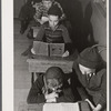 Children studying in a Hebrew school in Colchester, Connecticut.