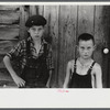Children of William Corneal, farmer who must move out of the area being taken over by the army for maneuver grounds in Caroline County, Virginia.