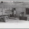 The family of Russell Tombs moving out of their home which is in the area being taken over by the army in Caroline County, Virginia.