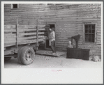 The family of Russell Tombs moving out of their home which is in the area being taken over by the army in Caroline County, Virginia.
