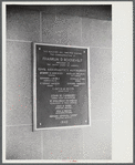 Plaque at the municipal airport in Washington, D.C..