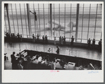 In the main waiting room at the municipal airport in Washington, D.C.