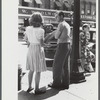 On the main street of Brattleboro, Vermont, during the tourist season.