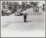 Traffic cop in Brattleboro, Vermont.