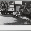 A bridge party on the lawn of a home in the outskirts of White River Junction, Vermont.
